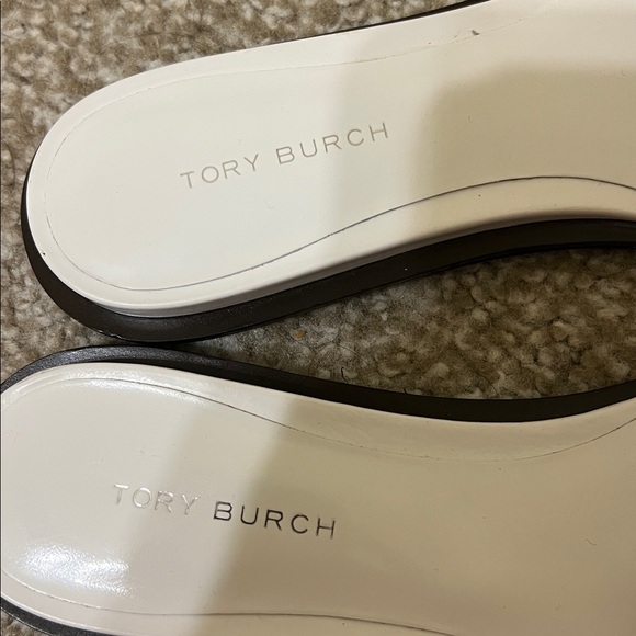 Tory Burch Pierced Slide in White Architectural Women’s 6.5 - Picture 9 of 9